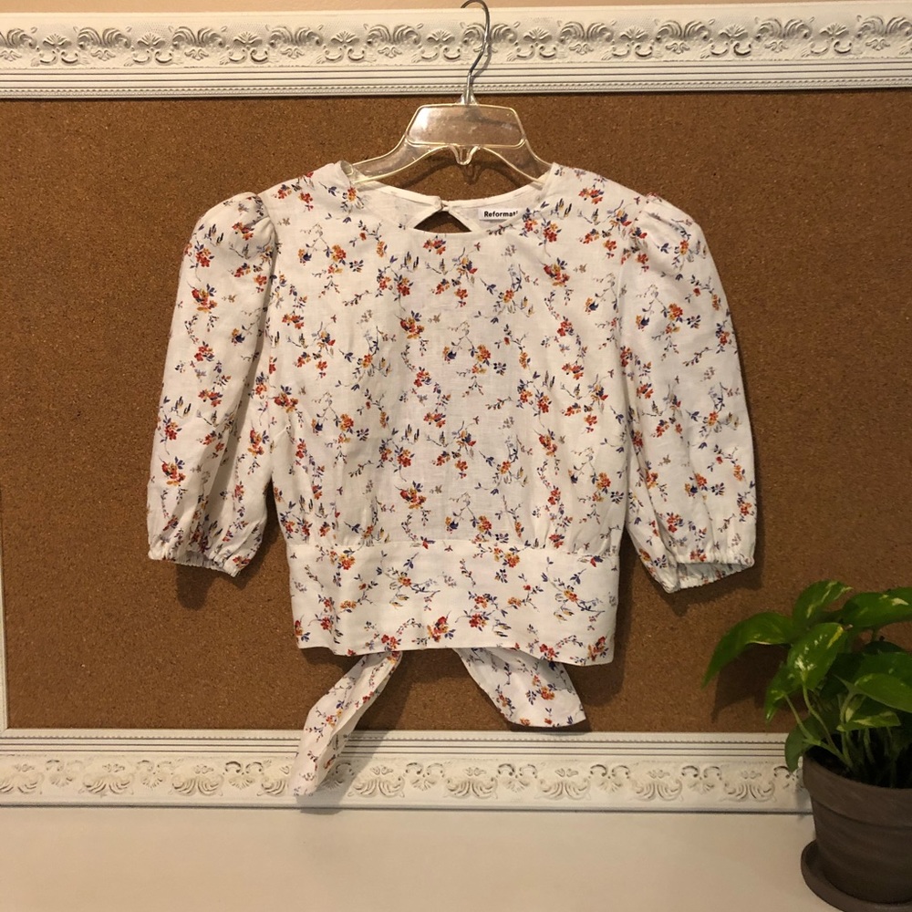 Reformation Gabrielle Saychelles Top